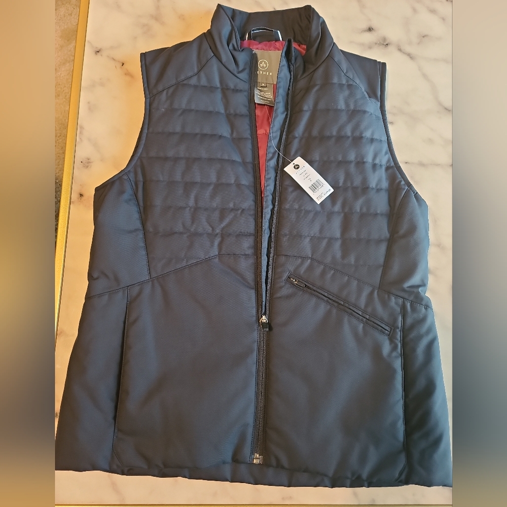 AETHER APPAREL Navy Quilted Vest